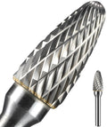 Sworker 1Pc 1/4 Carbide Burr Set 1/4" Shank Head Dia 1/2" Tree-Shape Die Grinder Bits Rotary Tools Attachment Kit Rasp Accessories Metal Wood Stone Steel Grinding Deburring Cutting Porting Carving