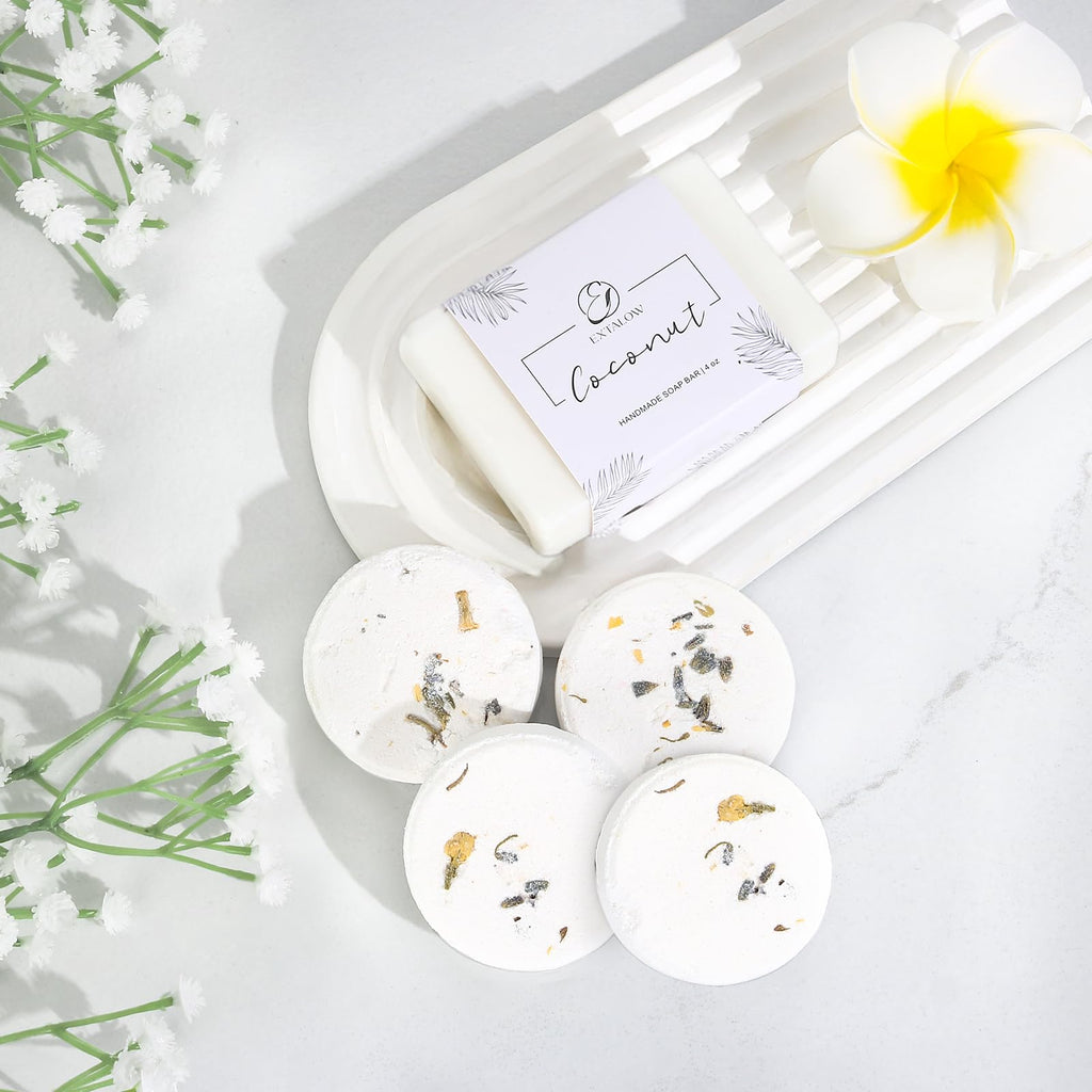 Spa Gifts for Women Coconut Lavender Home Spa Set Birthday Gift Baskets