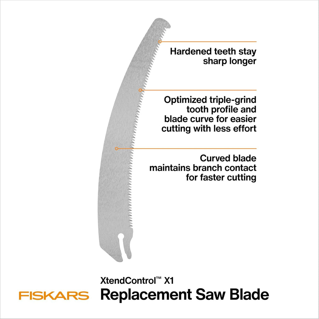 Fiskars XtendControl X1 Replacement Pruning Saw Blade, Curved, 15"