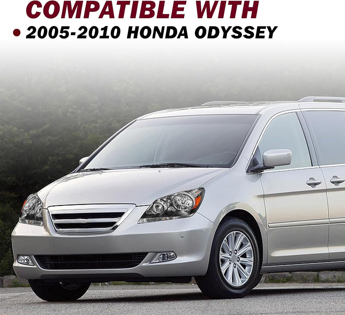 JSBOYAT Headlights for 2005-2010 Honda Odyssey OE Style