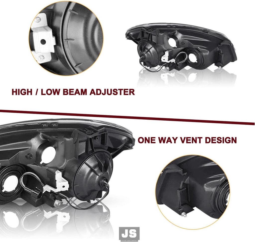 JSBOYAT Halogen Headlight Assembly Fit for 2005 2006 Nissan Altima