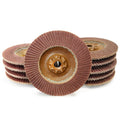 CS Unitec | 93859 | PLANTEX Aluminum Flap Disc. Surface Finishing & Blending Abrasives for Aluminum & Non-Ferrous Materials. 4-1/2" Disc Diameters, 5/8" x 11 Spin-On Arbor, 120 Grit - Made in Germany