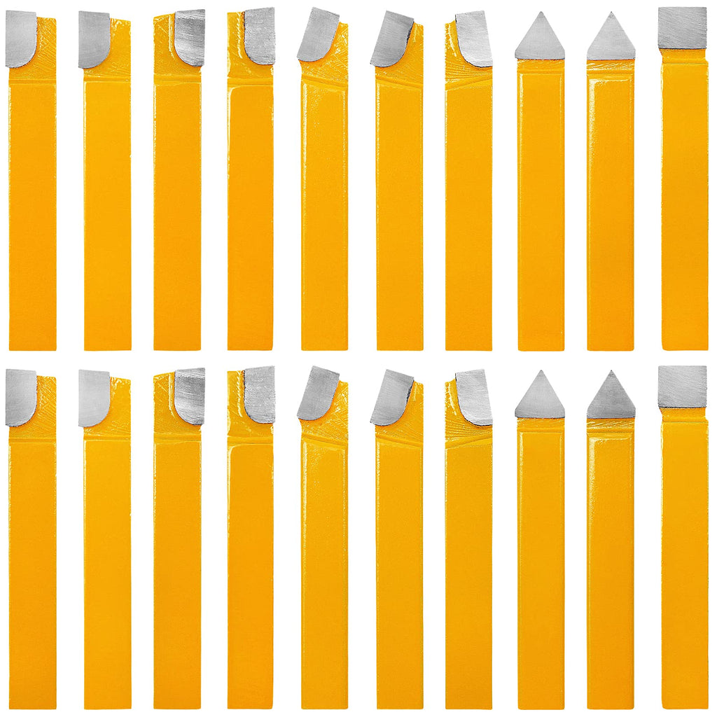 20 pc 3/8"Carbide Tip Tipped Cutter Tool Bit Cutting Set
