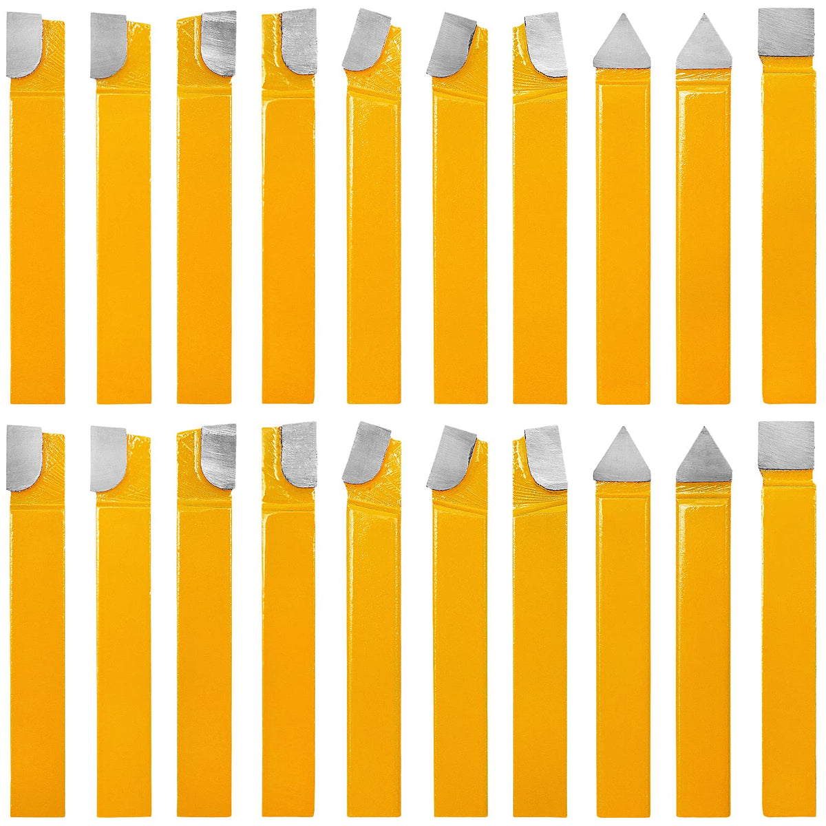 20 pc 3/8"Carbide Tip Tipped Cutter Tool Bit Cutting Set