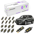 ZIYOLIGHT - PL9138A LED Interior Light kit for Volkswagen Tiguan 2007-2017, 6000K White Dome Lights Accessories Replacement Package, LED Light Bulbs Upgrade (16 Bulbs)