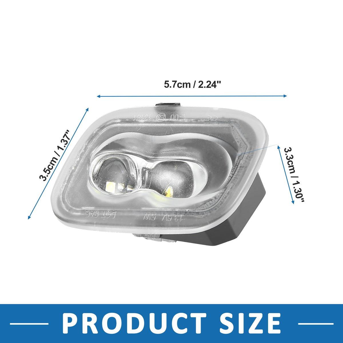 A ABSOPRO Mirror Turn Signal Light FL3Z13B374B Car Accessory for Ford F-150 2015-2018 (Set of 2)