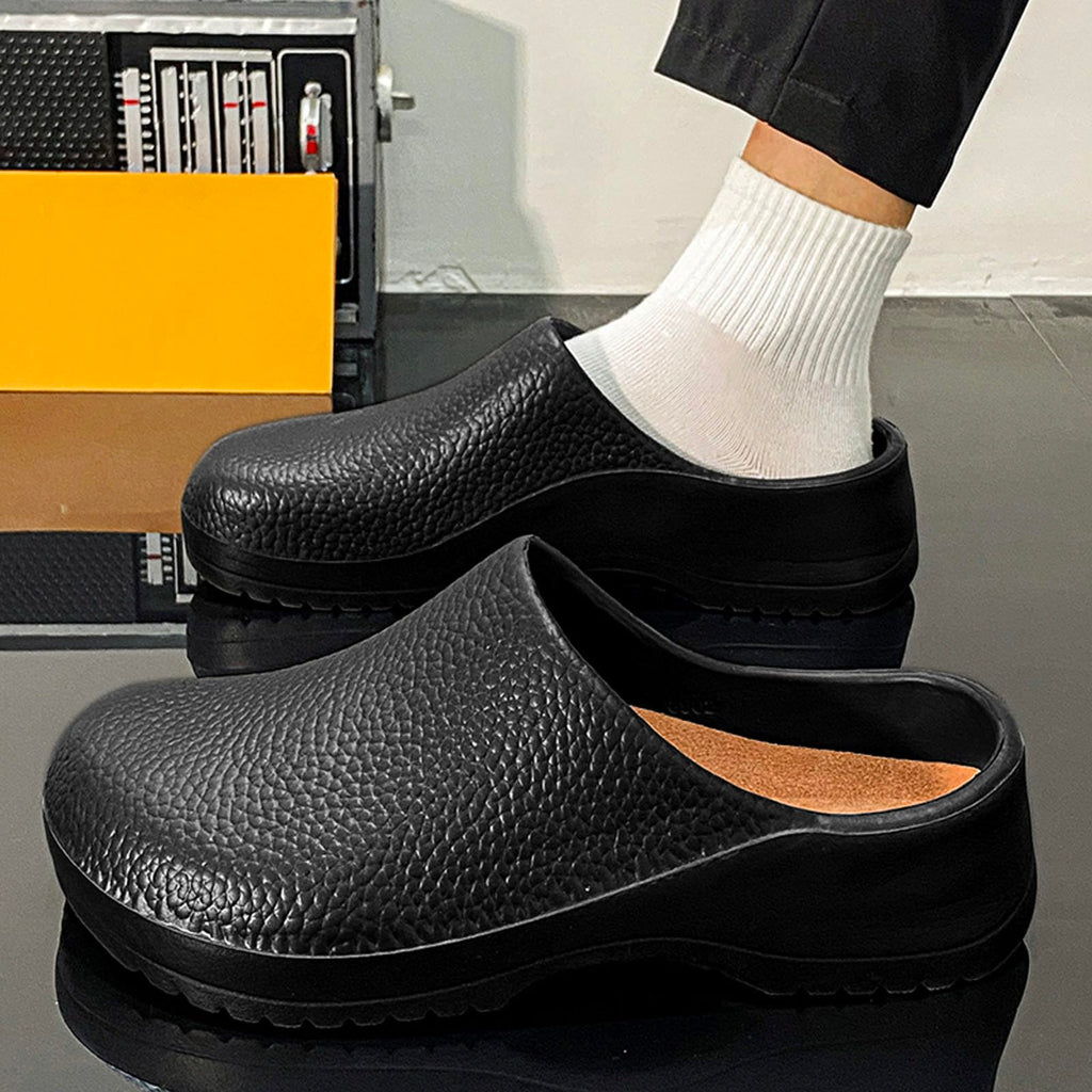 Professional Chef Clogs Non-Slip Waterproof Work Shoes for Nurses Kitchen Staff with Arch Support Lightweight Comfort