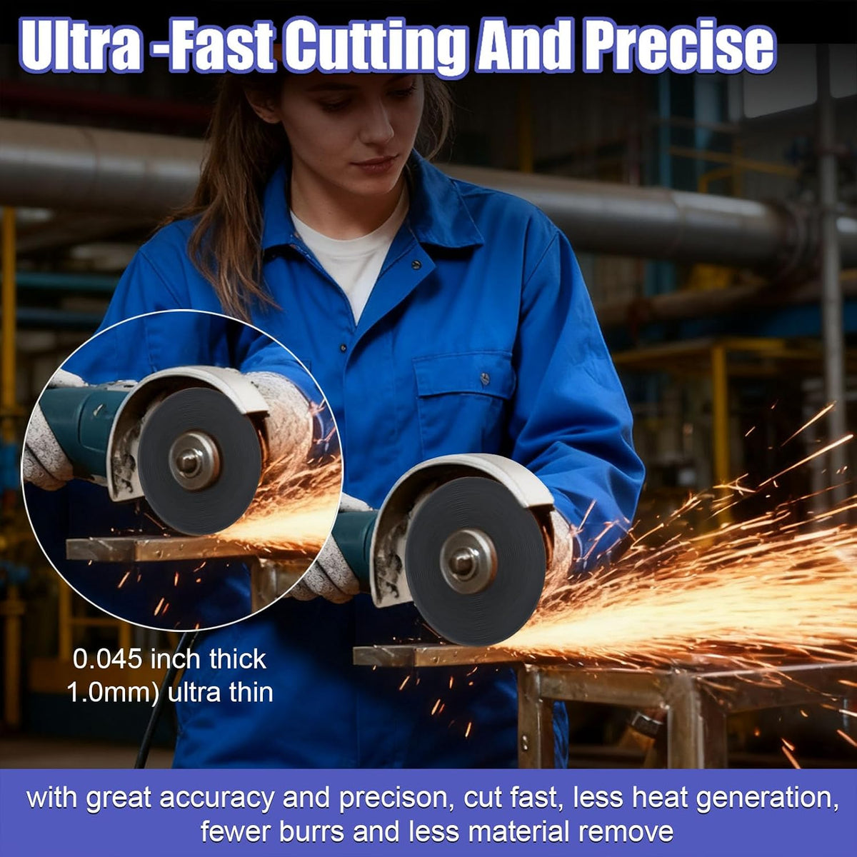 6” Cut Off Wheels for Metal 25 PCS 6 x .045 x 7/8 Inch Cutting Wheels