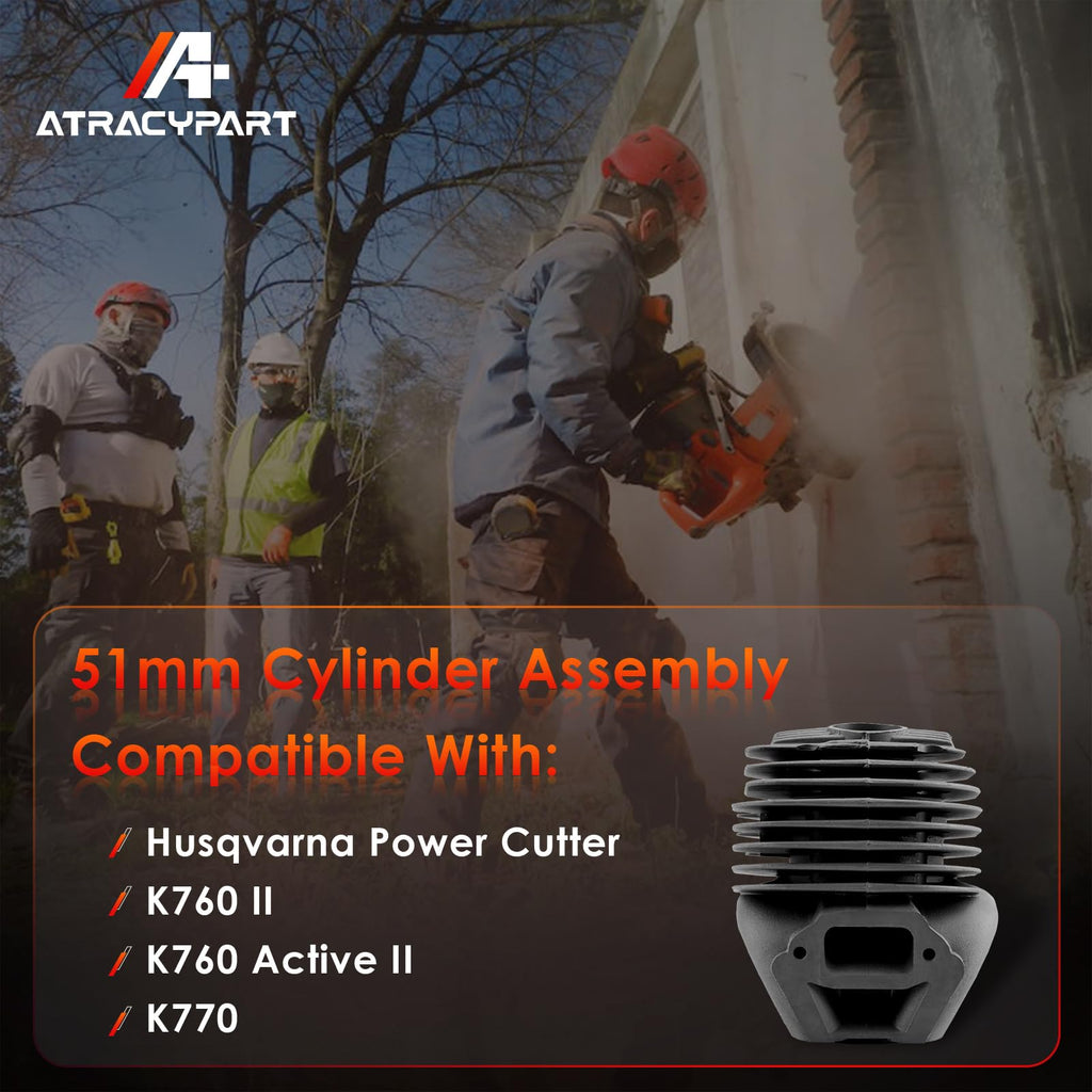 Cylinder Kit, Fit For Husqvarna Power Cutter K770, K760 II, K760 Active II