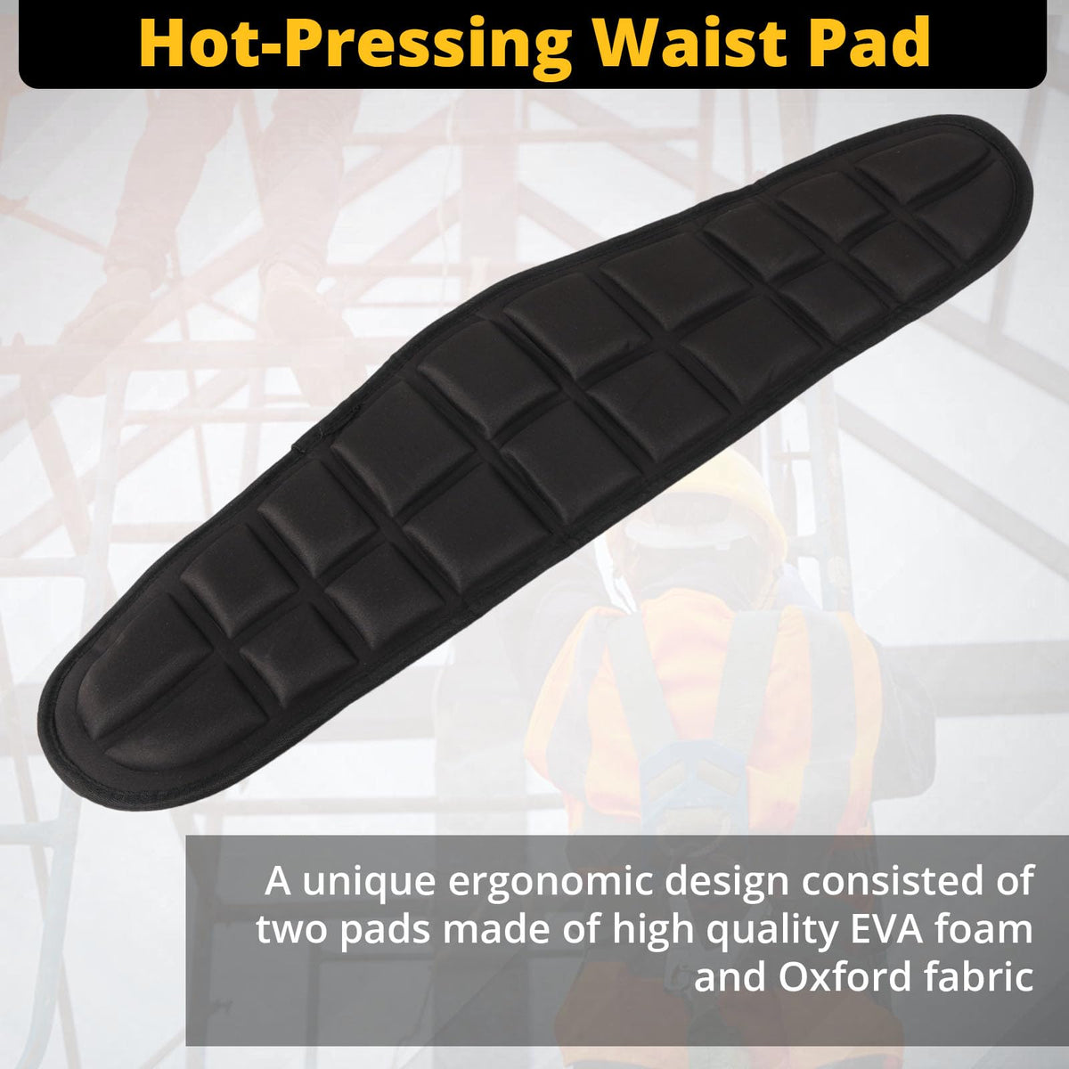 TRSMIMA Safety Harness Climbing Belt - Safety Belts for Work Ergonomic Pad