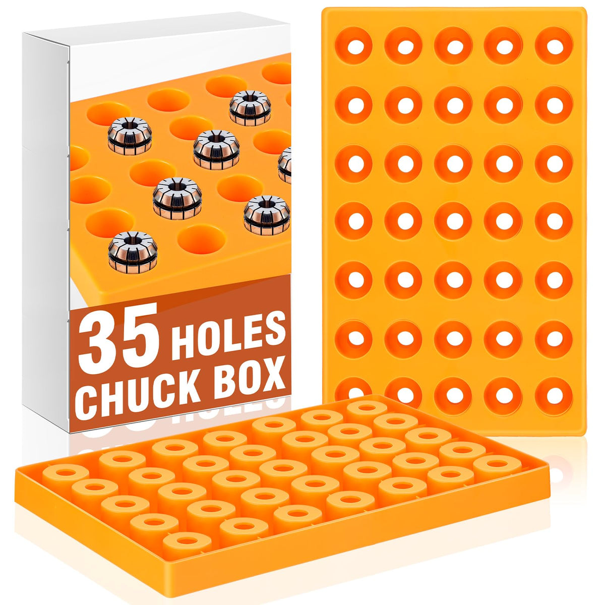 Weysat 35 Holes Chuck Box Er32 Sk2 C32 Collet Storage Box