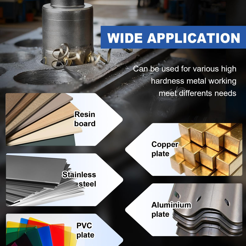 4'' (102mm) Tungsten Carbide Tip Hole Saw,Hole Saw with M2 Pilot bits