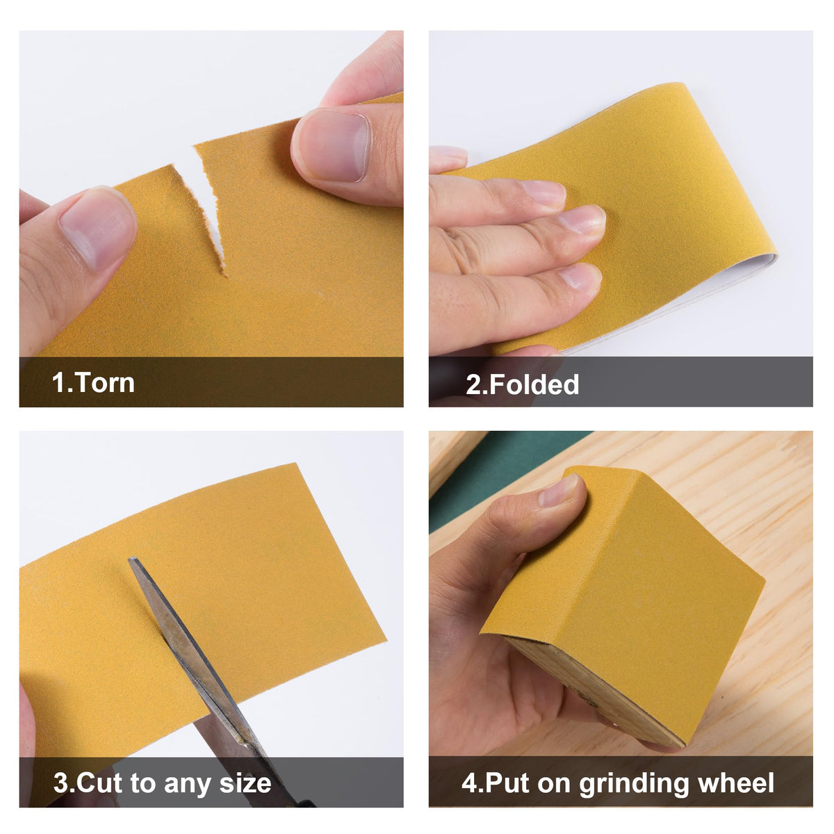 CowboyBOB PSA Sandpaper Roll Self Adhesive Stickyback PSA Sandpaper 800-Grit Sandpaper Roll 2-3/4in x 20 Yards Aluminum Oxide Longboard Sand Paper Continuous Roll