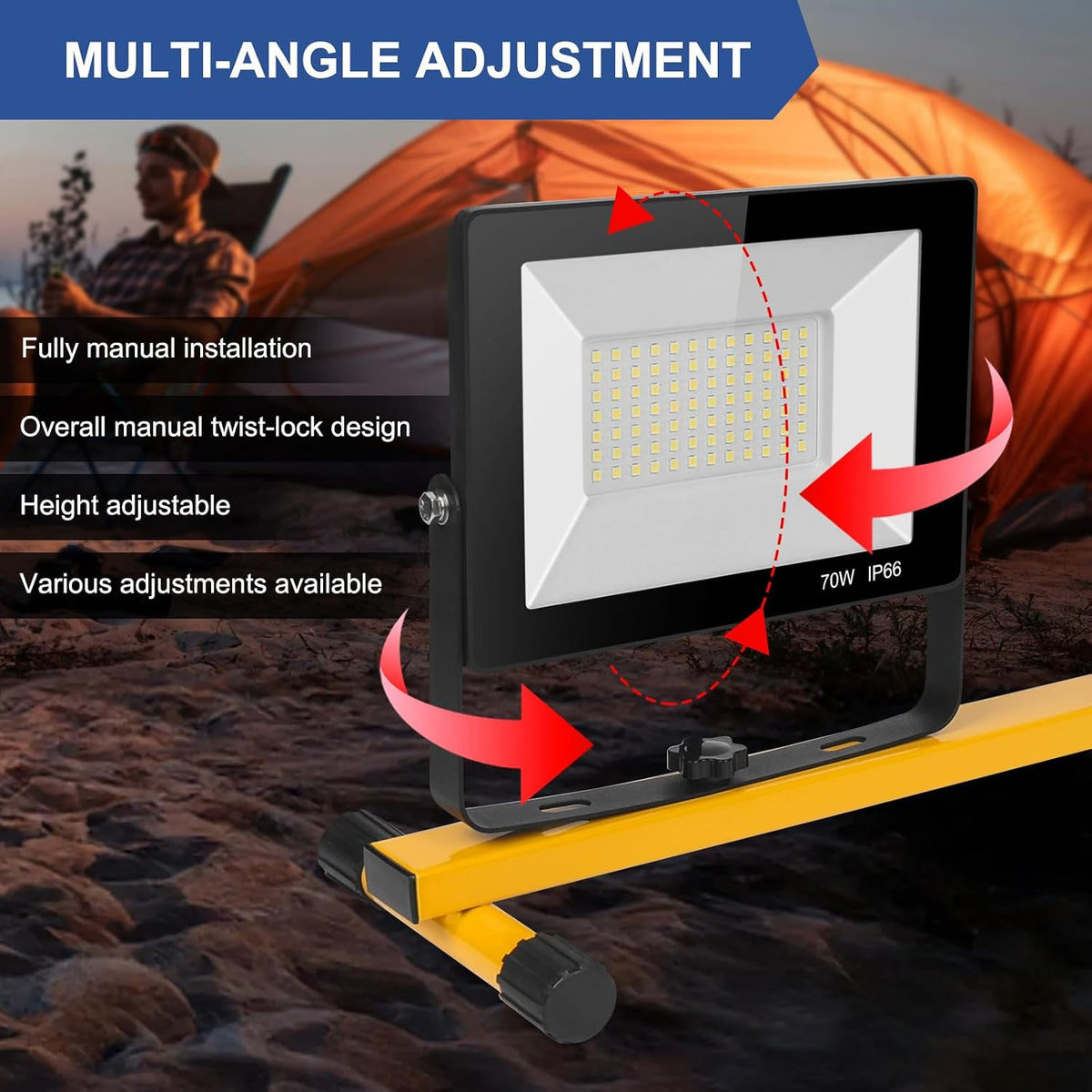21000Lumens LED Work Lights with Stand