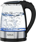 Electric Kettle 1800W Cool Touch Tea Kettle Anti-scalding Design 1.8L Large Capacity Kettle BPA-Free, White
