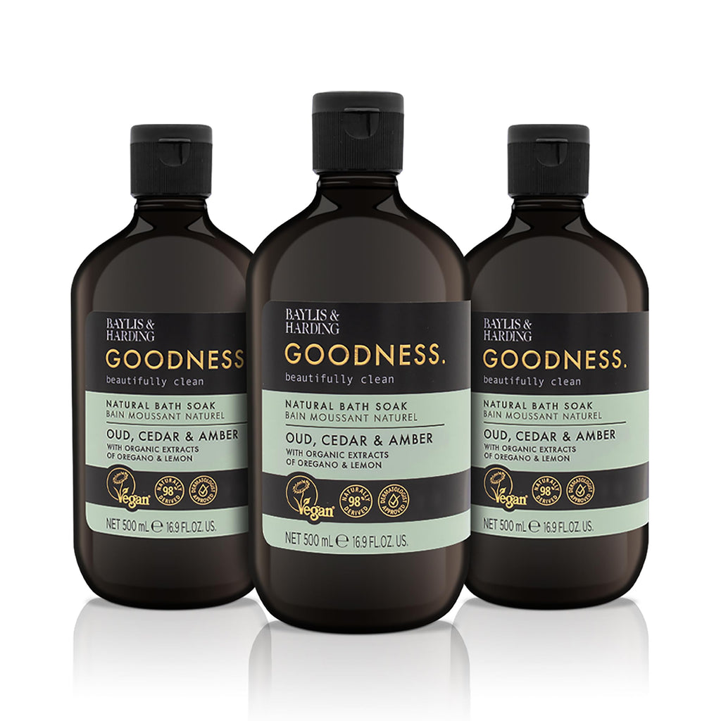 Goodness Natural Bubble Bath 16.9 Fl.oz, 3 Pack