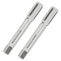FOCMKEAS 2 PCS Metric Machine Tap M12 x 0.75,HSS 6542 Screw Tap H2, 3 Straight Flutes Thread Hole Repair Tools, Screw Milling Threading Machinist Repair(M12 x 0.75mm)