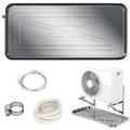 TRUNXUCL Air Conditioner Stainless Steel Tray Drip Pan with Drain Hole, Air Conditioner External Unit Drip Tray Water Tray for Window Ac and Mini Split Units (Size : 3P: 94x45cm/37x18in)