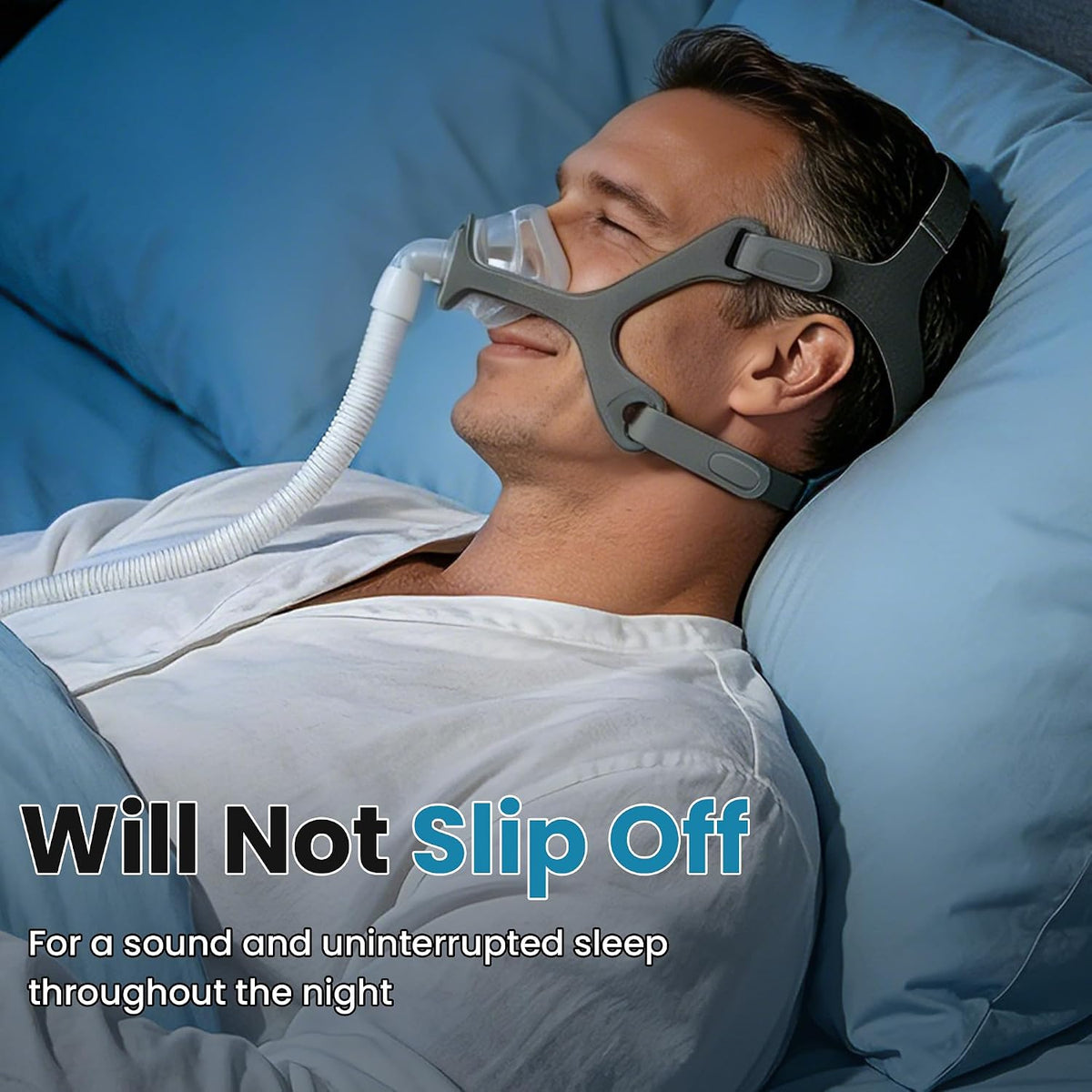 Replacement Wisp Headgear and Fabric Frame Compatible with Wisp CPAP Mask，Adjustable Soft Headgear and Fabric Frame for Wisp Nasal Mask, No Clips