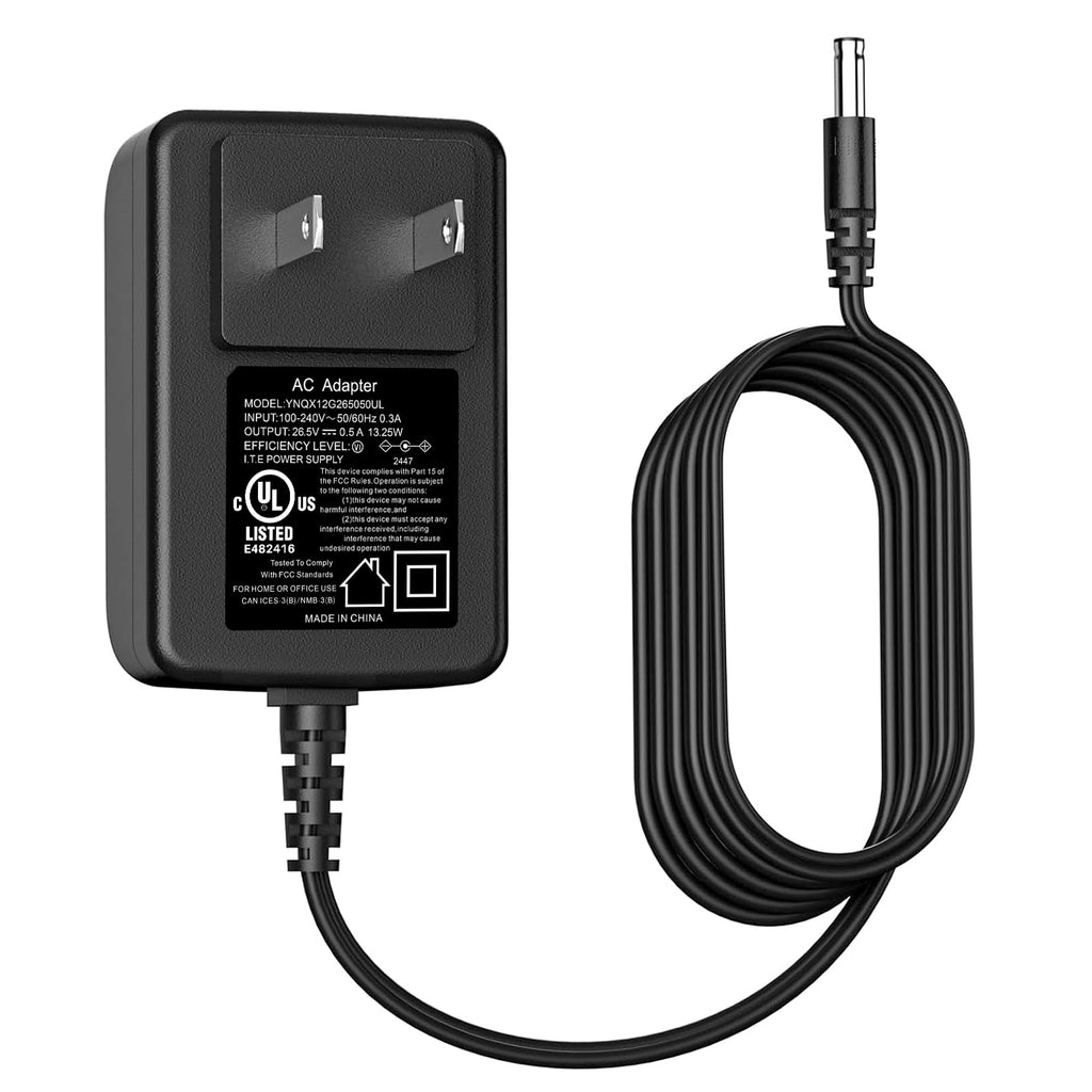 26.5V Adapter Charger for Vacuum Cleaner, Power Supply Cord for VICEASE A27