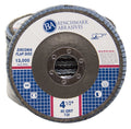 Benchmark Abrasives 4.5" Type 29 Zirconia Flap Discs, 80 Grit, 100-Count