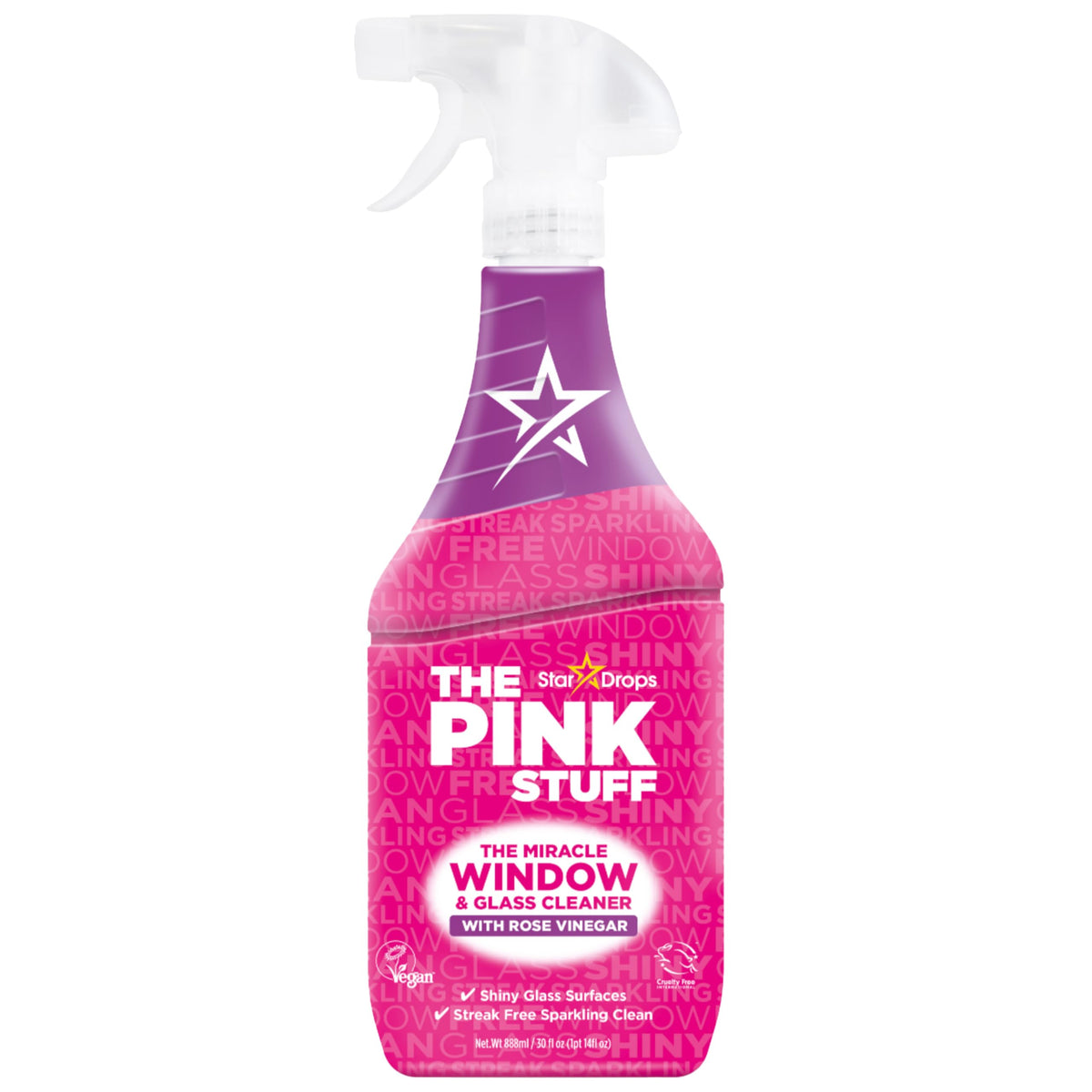 The Pink Stuff Miracle Window Cleaner Spray, 30 Fl Oz