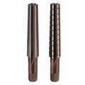 uxcell MT2 Morse Taper Reamer Coarse and Finish Set H8 Accuracy 6 Flutes