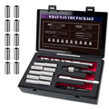 SENNMONN M11x1.5 Metric Thread Repair Kit with HSS Drill & Tap, Counterbore, Installation Driver, 10PCS M11X1.5X30MM 304 Stainless Steel Solid Inserts