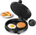 3-in1 Electric Griddle Nonstick & Sandwich Maker with On/Off Switch