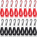 Leinuosen 18 Pcs Black and Red Glove Clips for Work, Glove Holders Bulk