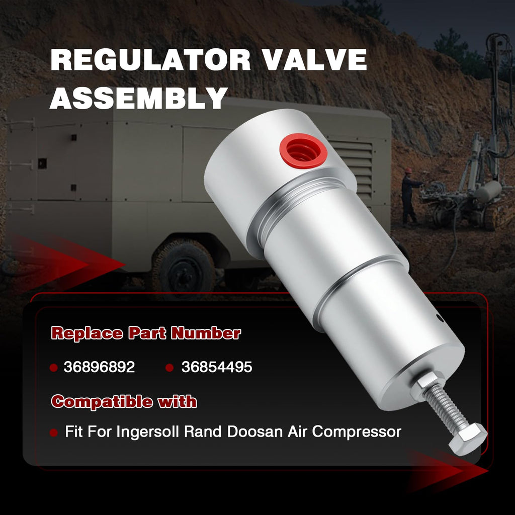 Regulator Valve Assembly Compatible With Ingersoll Rand Doosan Air Compressor Replace for 36896892 36854495
