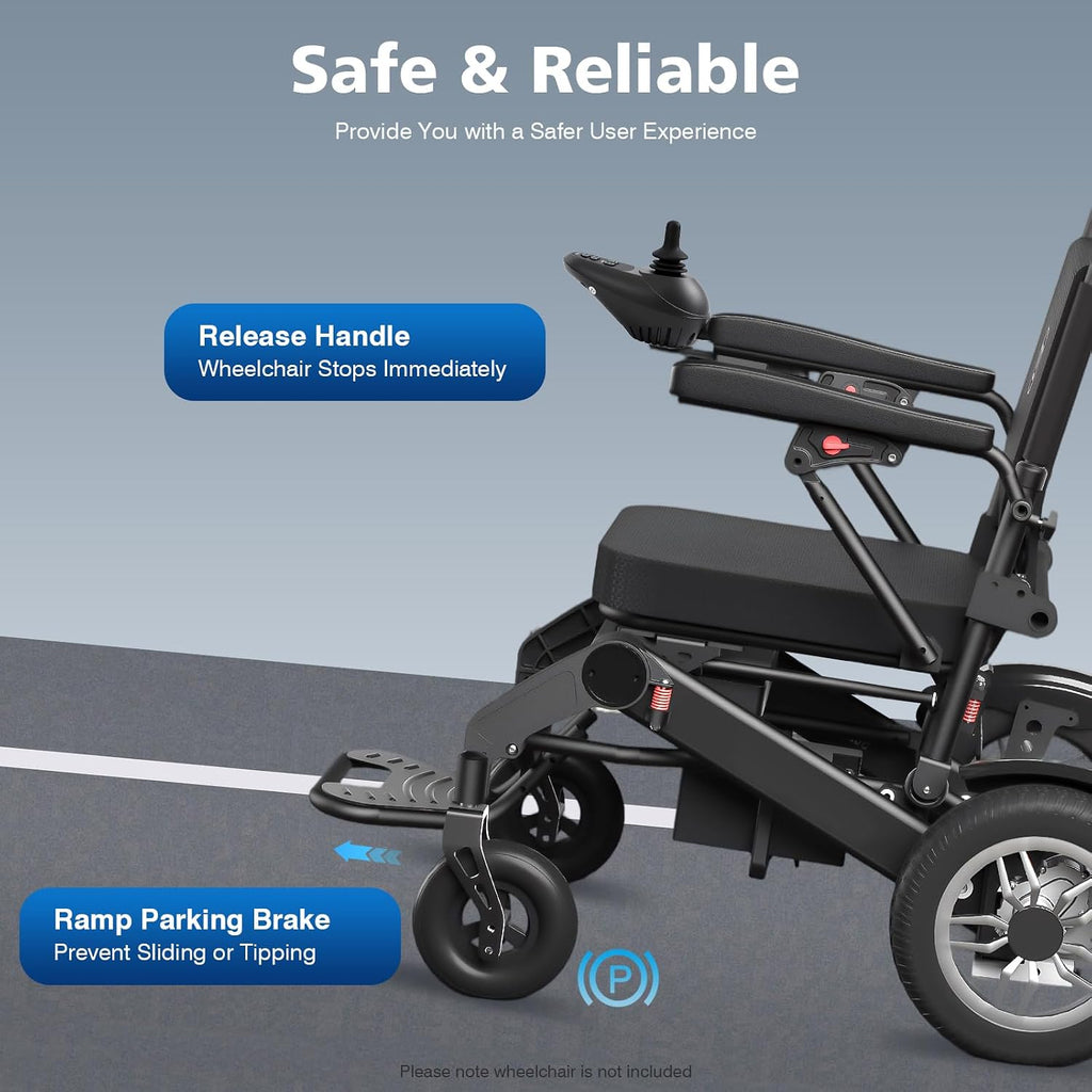 Electric Wheelchair Joystick Controller 24V 50A, Universal Replacement with Brake Connector & Speed Adjustment, for Mobility Scooter Power Chair