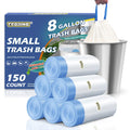 Medium 8 Gallon Trash Bags Drawstring,1.2 Mil,Unscented,150 Count