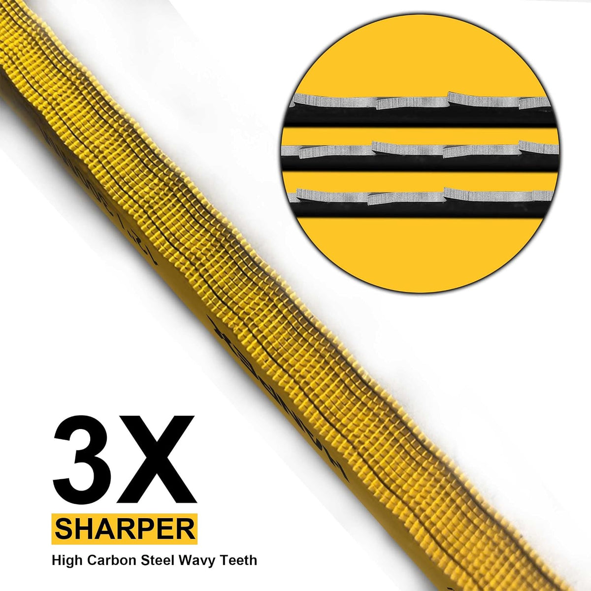 Hanpex Hacksaw Replacement Blades Set (10 Pack) High Speed 12" Length Hack Saw Blade - High Carbon Steel (HCS) Cutting Blades