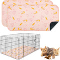 2Pack Washable Reversible Guinea Pig Cage Liners, Fleece Bedding