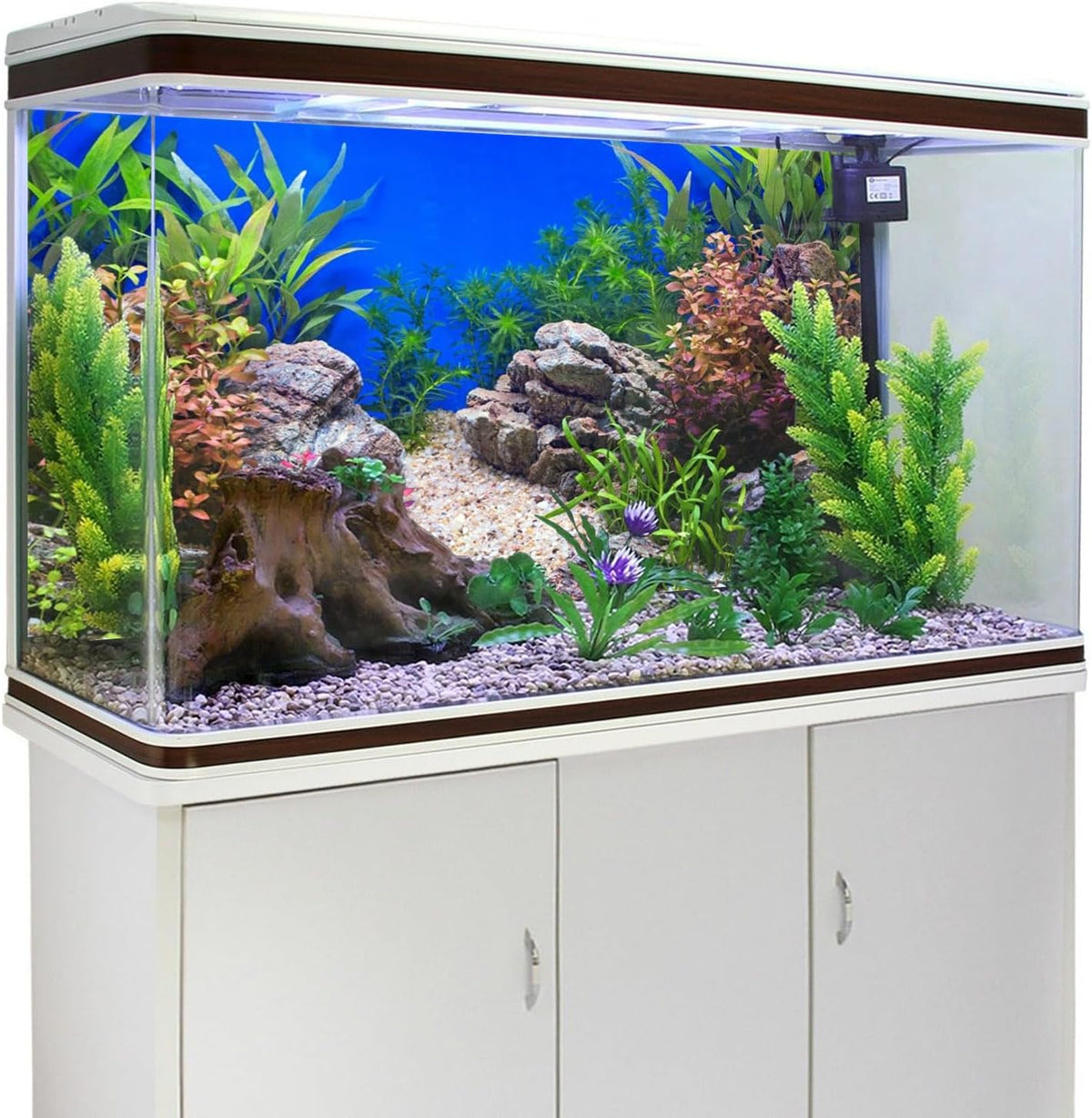 48x24 in Aquatic Plant Fish Tank Background Stone Aquarium Backdrop