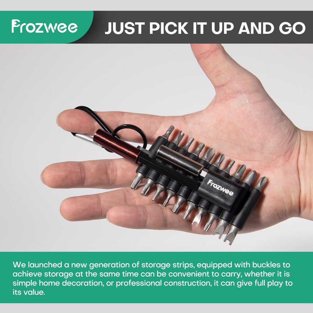 Prozwee 4PCS 22-Slots Screwdriver Bit Holder,Hex Drill Bit Storage Holder