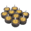 10 Pcs 1/4'' Shank 80 Grit 50mm Flap Wheels