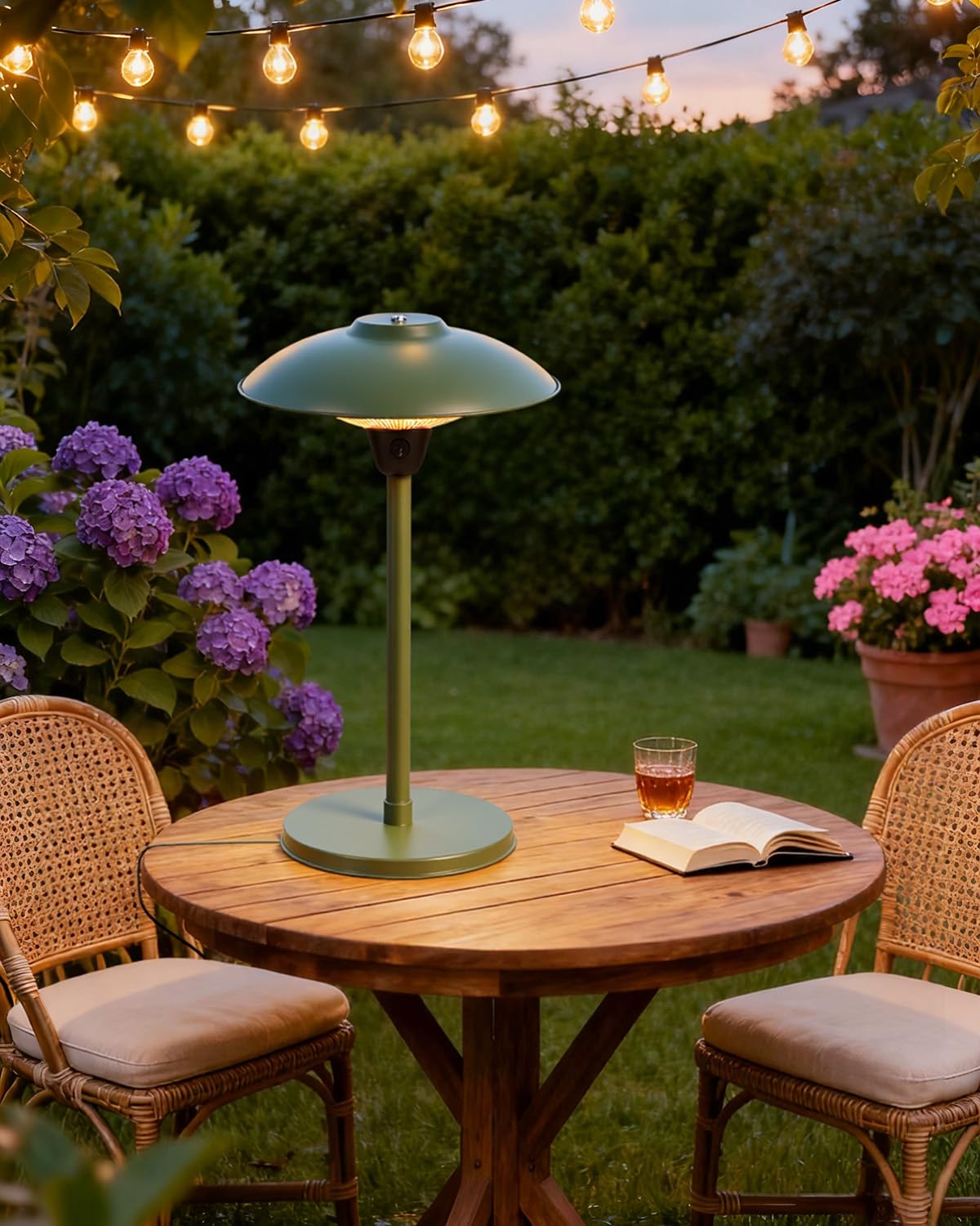 Electric Patio Heater, 1500W Portable Tabletop Infrared Heater