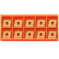 TANOMATE CNMG431 Cnmg120404 Carbide Inserts CVD Coated for Lathe Turning Tool, 10 pcs