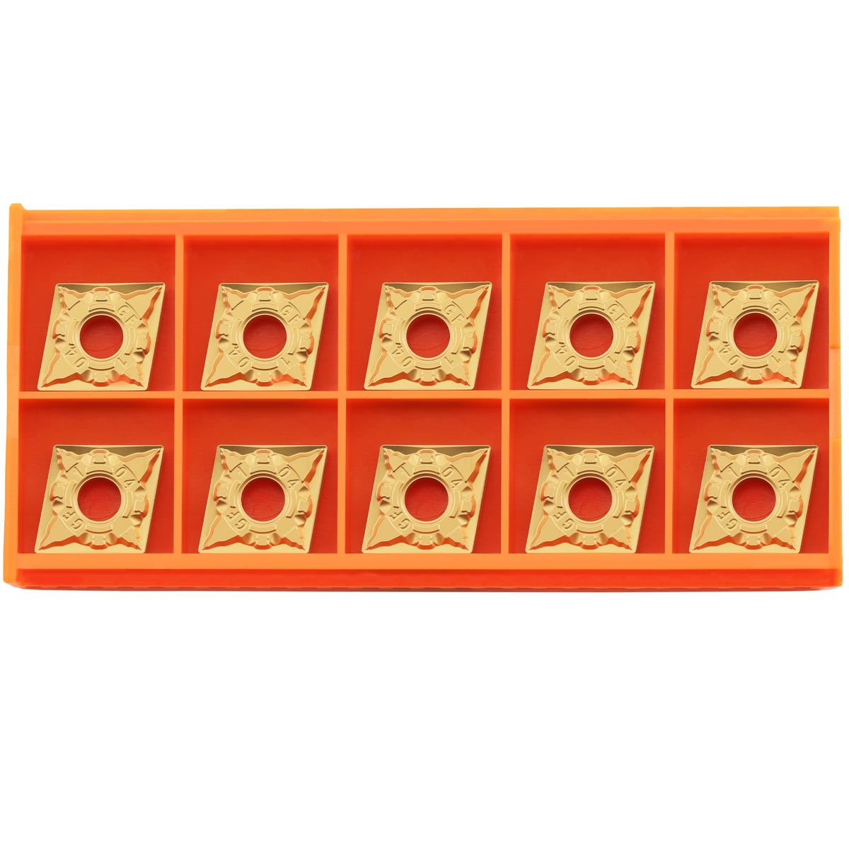 TANOMATE CNMG431 Cnmg120404 Carbide Inserts CVD Coated for Lathe Turning Tool, 10 pcs