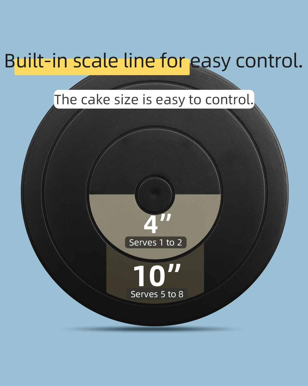Cake Decorating Kit Baking Supplies Cake Turntable with 2 Frosting Straight Angled Spatula 3 Icing Smoother Scrapers