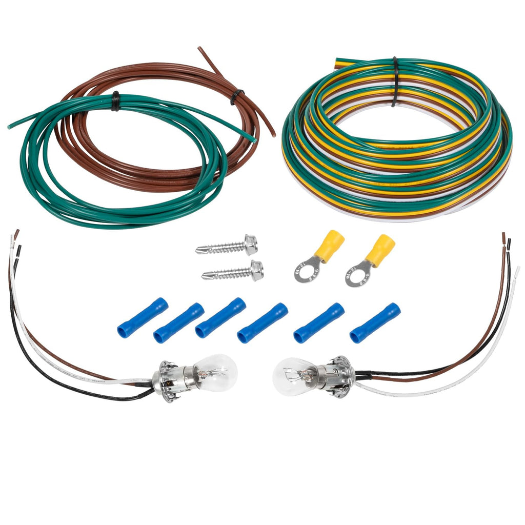 BX8869 Tail Light Wiring Kit, Bulb and Socket, Universal Tow Lighting Solution