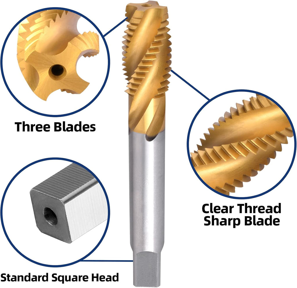 Burkit M16 X 1 Titanium Coating Spiral Flute Tap