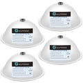 4 Pack Drill Dust Bowl & Hole Saw Dust Bowl for Drilling, Installing Recessed Lights and Works with All Hole Saws, Silicone Transparent Drill Sawdust Collector, Adds Bearings for Durability