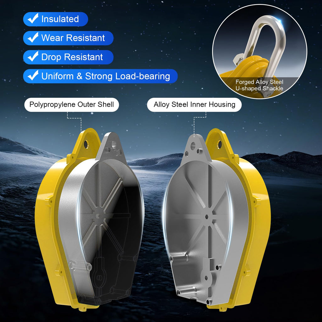 Self Retractable Lifeline Fall Protection Arrester 33FT Double Locking Roofing Safety Rope Lanyard Fall Arrest Gear
