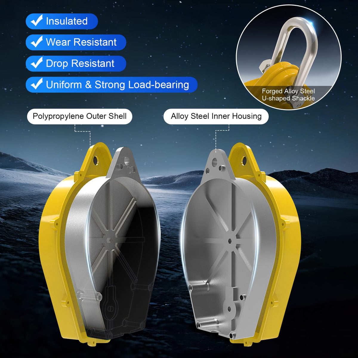 Self Retractable Lifeline Fall Protection Arrester 33FT Double Locking Roofing Safety Rope Lanyard Fall Arrest Gear
