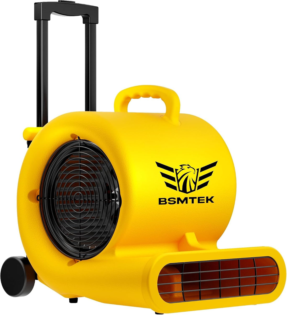 2500-5000 CFM 1HP Air Mover Blower Fan, Floor Blower Dryer, 3 Speeds, 4 Adjustable Angles, Handle Wheelkit, 15Ft Long