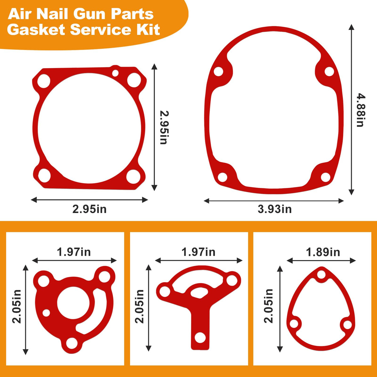 877-323 Air Nail Gun Rebuild Kit – Piston Driver, Gasket Set, Ribbon Spring, Bumper for Hitachi NR83 NR83A NR83A2 NR83A3 NR83A3S NR83A5 NV83 – Compatible with NV65AC, NV50A1, NV50AP2 Framing Nailer