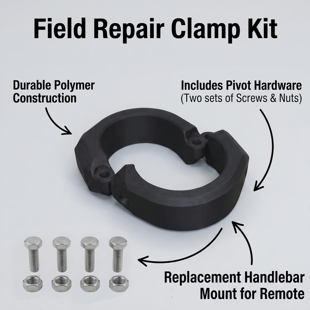 Replacement Clamp Compatible with Bosch Mini Remote BRC3300, Durable E-Bike Wireless Controller Mount, Easy Install Replacement Part for Remote Controller Fixing (2-pack)